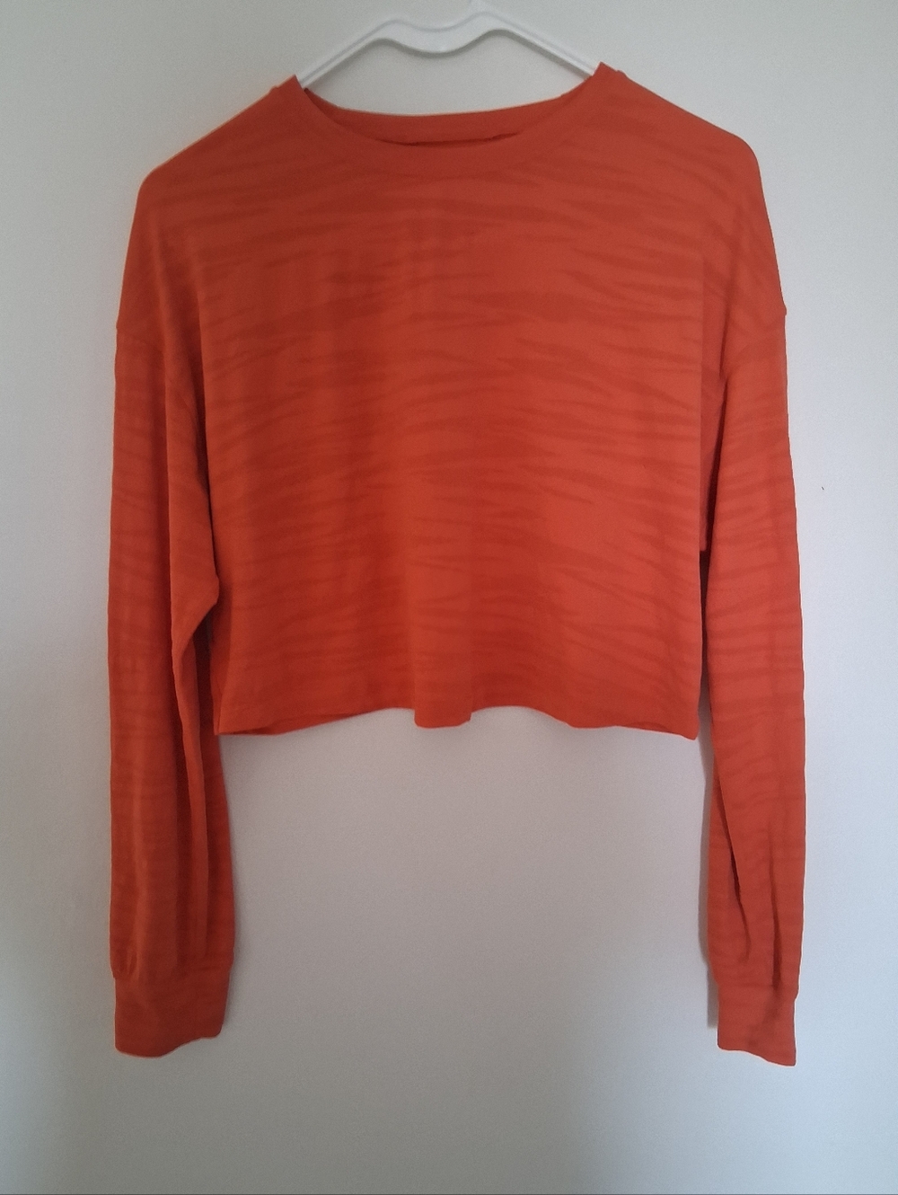 Lululemon Muscle Love Cropped Tiger Stripe Top Sz M